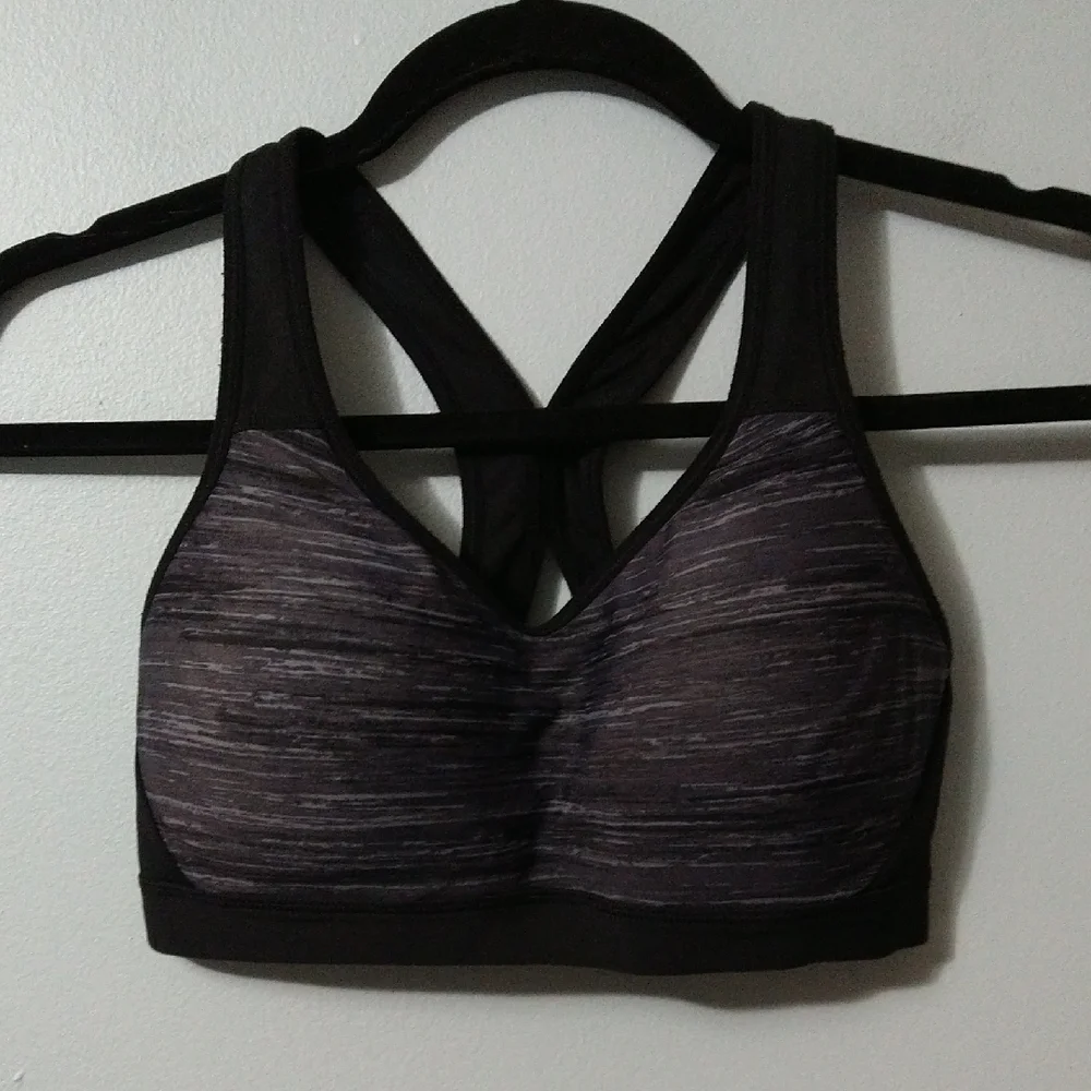 Champion Women's Support Black Sports Bra W/ Molded Pads Size S/M